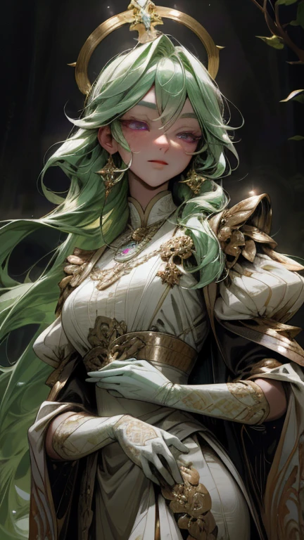 man, masculine, masculine face, attractive, muscular, ((1man)), masterpiece, absurdres, best quality ,intricate details , (shiny skin, shiny body, shiny oily luster skin, shiny hair, pale skintone), Sundown, attractive, ((muscular)), adult, one,medieval clothes, earrings, black pants, Don't look at the view , Not looking at the view, jade green hair, braided hair, perfect detailed face, perfect detailed hands, dragon horns, green eyes, ((MLS)), smirk, medium large shoot
