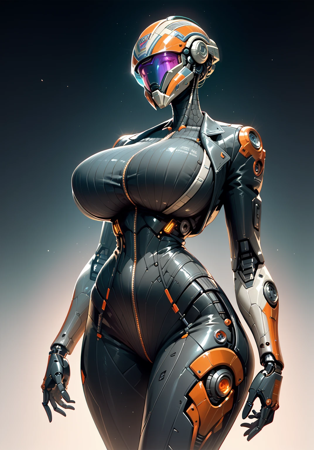 ((masterpiece, best quality, ultra-detailed, ultra-HD, photorealistic, cinematic)), (masterpiece:1.0), (best_quality:1.2), ((Full body photo)). Laura (black woman:1.5), (ebony skin:1.5) is standing, (light blue Spider-Man/Ultraman hybrid costume with light blue jewelry on the breastplate/extremely tight on the body/extremely exhibitionist:1.2)), wearing (red lipstick on the mouth:1.0), full body view, facing the viewer, hand on hips, legs parted, confident stance, proud stance, smiling, posing. She has (very short black hair, slick:1.5) and (black eyes:1.5), Mortal Kombat, anime, framed, symmetry, 16k, best quality, super detail, textured skin, UHD,  (chubby:1.2), (huge breasts:1.4),  (wide hips:1.3)