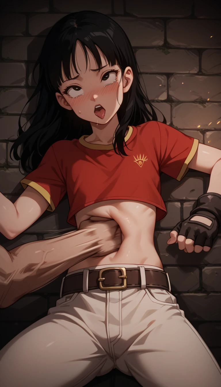 (1 boy, 1 girl), a teenage school girl in mixed bondage wrestling with a teenage boy, they are roughly the same age, the school girl is wearing a red pleaded careered skirt and a black pullover, the girl has a is a bit smaller than the boy, the girl has shoulder long hair, the boy is wearing casual clothes, teenage boy hogtied and struggling against the ropes, school girl applying more ropes to the teenage boys body, blushing boy dominated and controlled by the girl, the girl is smiling and laughing and tries to humiliate the teenage boy, the teenage boy is blushing and ashamed and is gritting his teeth, he desperately tries to break free but to no avail, the boy struggles and squirms against the ropes, the girl is sitting on top of the teenage boy to prevent him from moving and has ropes in her hands and uses them to tie up the arms of the teenage boy behind his back,the arms of the teenage boy are completely tied behind his back in lots of ropes, the teenage boy looks very embarrased and ashamed, the girl is saying „this must be embarrassing for you“ , huge struggle, many viewers watching, wrestling ring,intricate rope work, teenage boy blushing and ashamed, dramatic lighting, highly detailed, photorealistic, 8k, masterpiece, teenage school girl vs teenage school boy, femdom, power, control, beautiful teenage girl, detailed faces, teenage boy aggresively tied up by teenage girl, lots of rope, perfect eyes, detailed faces, squirm and struggle marks arround the boy
