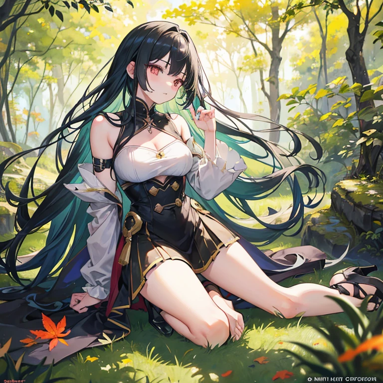 <lora:traptrixvesiculo:0.8>traptrixvesiculo,1girl, thigh strap,full body,sitting,barefoot,masterpiece,solo,beautiful detailed eyes,finely detail,detailed face,vivid color,5 fingers,finely detailed,hyper detailed,detailed hand,8k,finely detailed beautiful eyes,high resolution illustration,best quality,