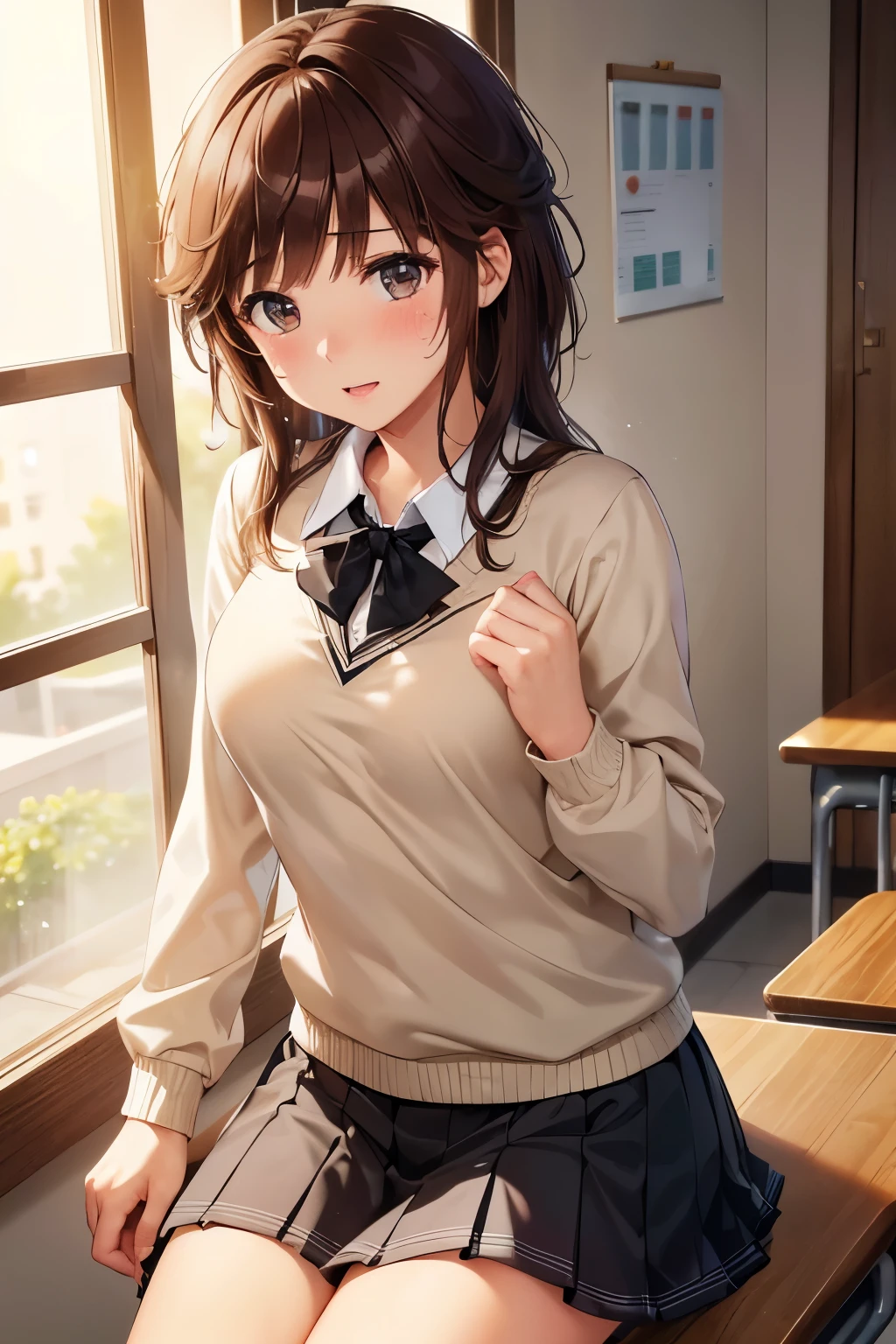 (( girl))、 shiny brown hair , ( beautiful茶色の目、輝く目fine grain)、 crying face、超fine grain、High quality face, Very fine grain,cowboy shot、 girl, Like, evening,
(( top quality, 8k, Masterpiece: 1.3)),
beauty, Hide your face, 1 girl, beautiful: 1.3,
school uniform, short , ( in the classroom ),
High quality face, detailed lips , fine grain, double eyelid, がI was showered with sexual fluid by a pervert後, short hair,Being sexually abused, I was showered with sexual fluid by a pervert ,Open your heart, Sitting, ,