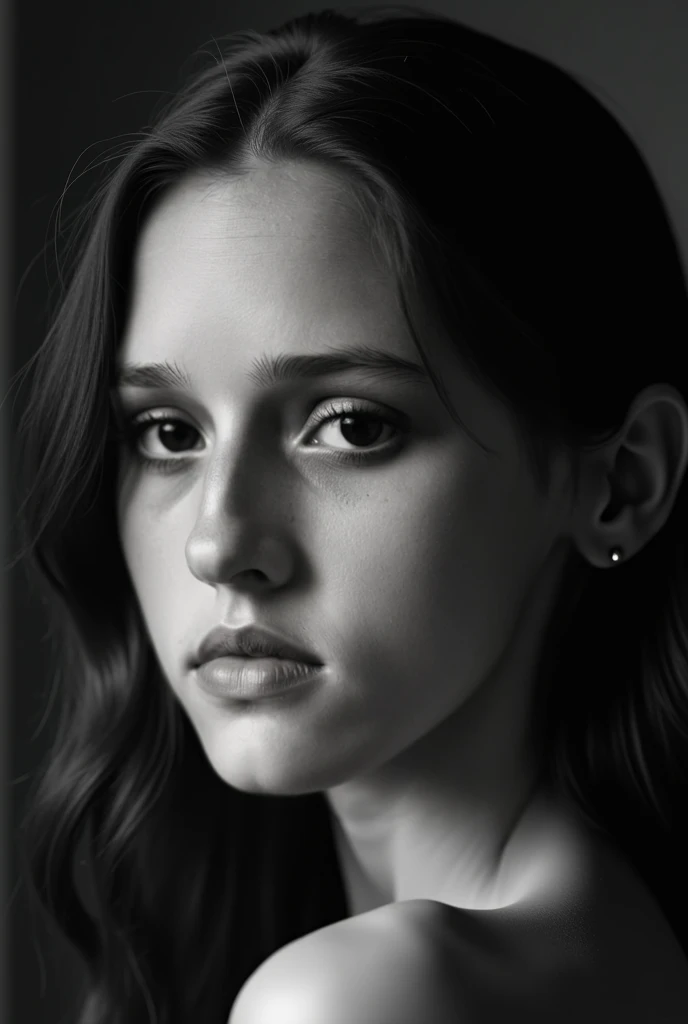 KayaScodelario,<lora:KayaScodelarioSDXL:1>,Realistic,(greyscale, traditional media, sketch), portrait, 1girl, cover - perfect tone, style of drawing graphics, (Ingres Jean Auguste Dominique), artistic photography 8k, photorealistic concept art, bokeh, soft natural surround, cinematic perfect light, Monochrome style