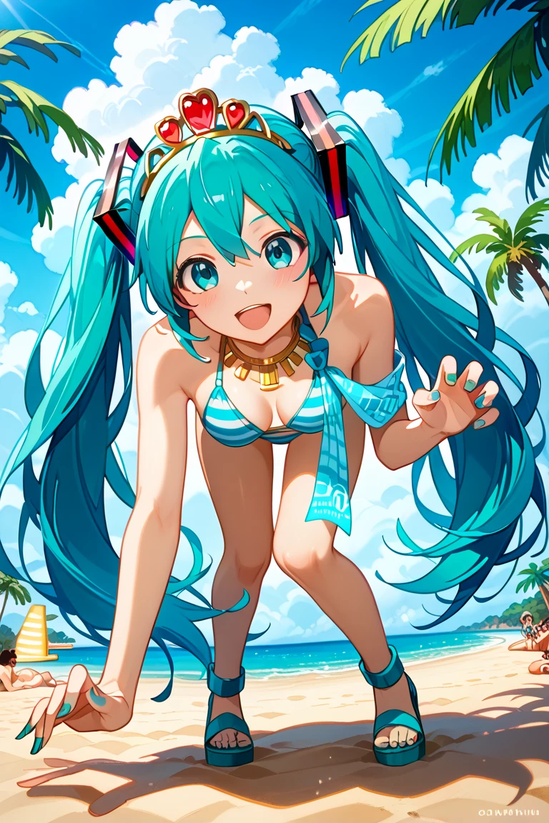 Brazilian Miku on the beach