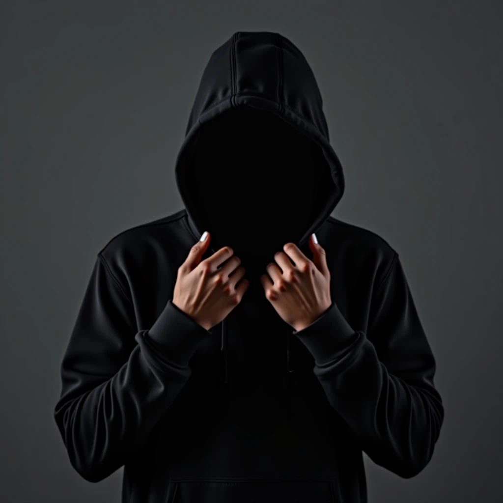 The person is holding something.