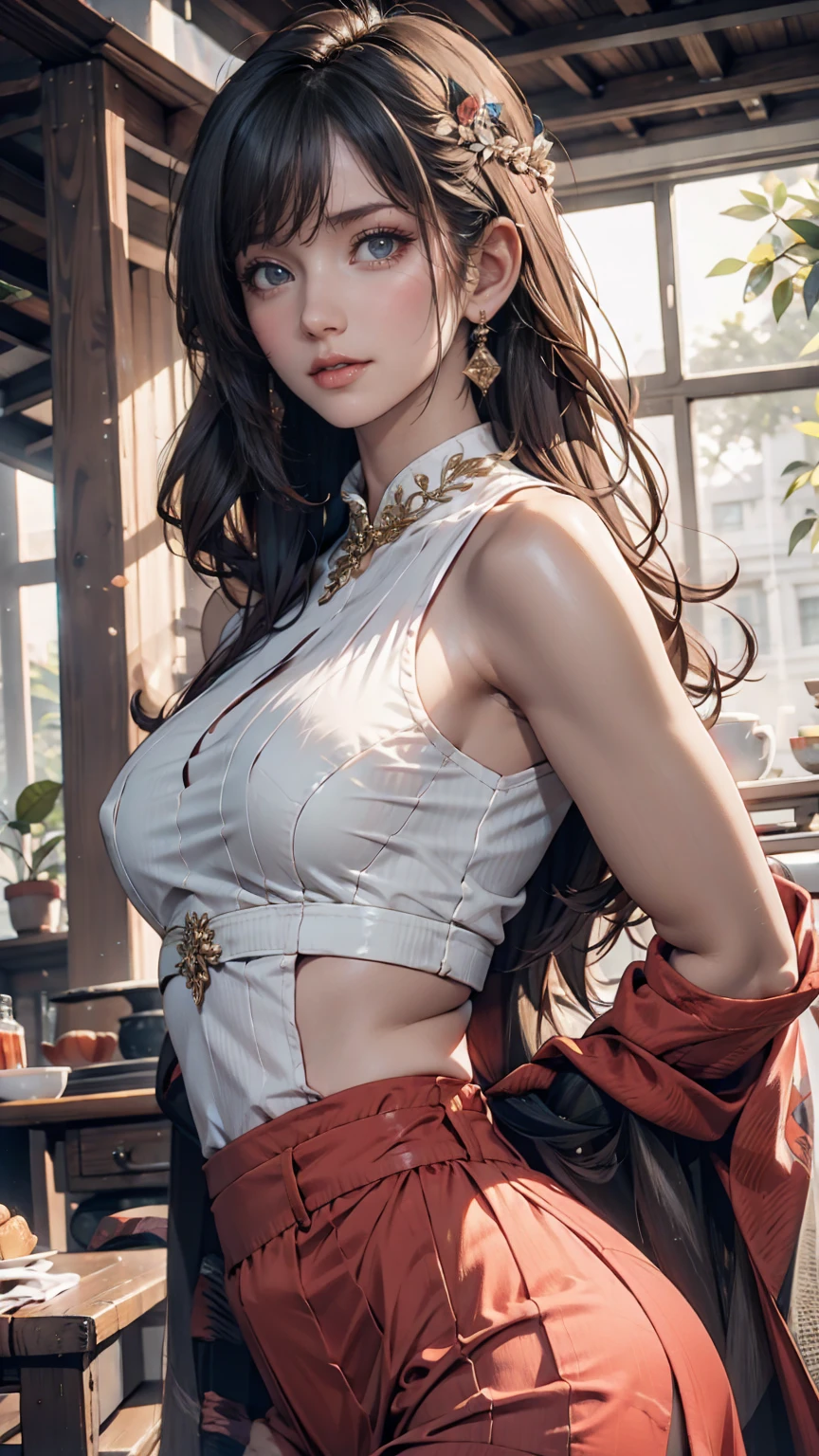 Highest quality,masterpiece,Ultra-high resolution,(Photorealistic:1.4),One girl,View your viewers,Japanese women,Purple Pantyhose、Sexy proportions、Sexy clothes