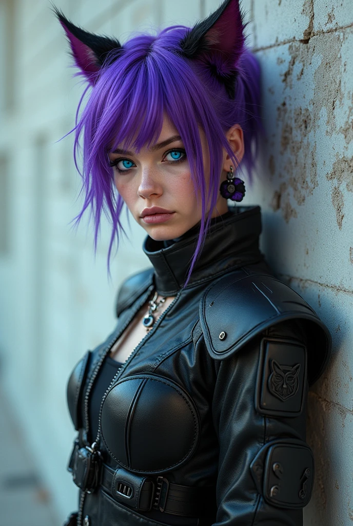photo of celebrity, RAW, beautiful woman, ((portrait)), ((detailed face, colorful rainbow hair:1.2)), ((detailed facial feature, detailed skin, clear skin, parted lips), (perfect proportioned body, medium breasts), (wearing cropped cloth tunic , leather shorts, van braces, boots with shin guards, hair clip: 1.5)), (high detailed park with cherry blossoms: 1.3), (realistic photo, best quality, detailed), (8k wallpaper), (cinematic lighting, dramatic lighting) (sharp focus, intricate)