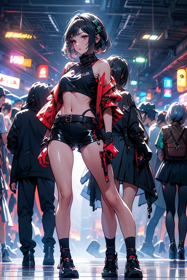 femele,Date glasses、It has horns like sheep、Wearing a necklace、Wearing headphones in your ears、hard rock、Wearing a camisole、Wearing a skirt with a black belt、Diabolical、short-cut、With sleeves、Shoulder out、Wearing boots that show the navel、Paleo wearing、singers、Double teeth are visible、Long skirt、Portrait up to the chest、Colossal tits、makina、teens girl、arms are、cyborgs、composition、full bodyesbian、
