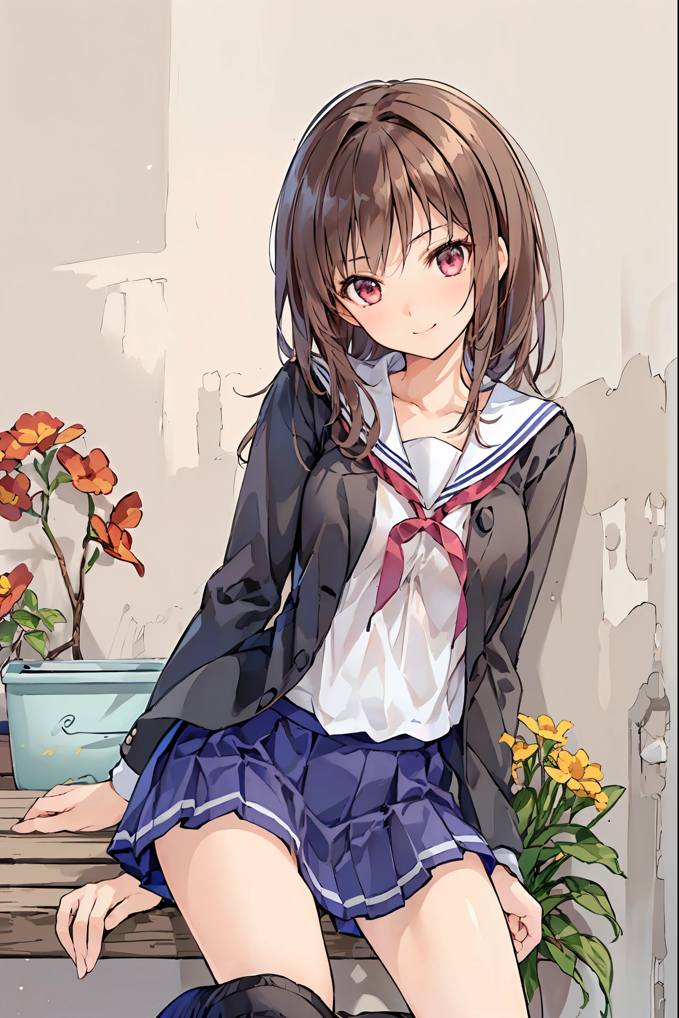 masterpiece, Top Quality, 非常に DetailsなCG Unity 8K壁紙 , Ultra-realistic 8k CG, perfect artwork , Perfect Female Body Type, Dramatic shadows , ( spotlight, viewer , Details light , ((( in the seat))), (( SHARP FACE )), (( brown hair, wave hair)), ((( sexy pose with skirt on top ))), model body type , open your legs wide, big breast , (( cute face)), ( smiles gently: 1.2), ( Asymmetrical hairstyle , beautiful eyelashes ), Beautiful appearance , ( beautiful bust line:1.2), (Chest), beautiful girl, beautiful facial features representing a perfect face, cold, Natural beauty , sweated, slender body, Light and beautiful thigh expression , high school girl, high school uniforms , Winter clothes and coats , pleated skirt , loose socks, in front of a wall full of graffiti , night , ((( Lean against the Wall , standing))), Award-winning photo , Details, realistic light and shadow , 8k resolution, professional lighting , ( Shiny Skin:0.9), Perfect Hands,