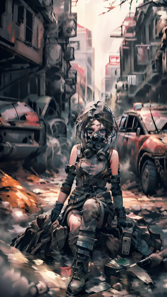 <lora:gasmask:0.888> <lora:|c-000020:0.777> <lora:epi_noiseoffset2:0.999> <lora:PostApocalyptic_v4:0.666>
in a post-apocalyptic desolate campground
1girl, squatting, legs apart, pussy, gas mask, gasmask, ashy hair, two long braids on her head, latex, pink bodysuit, dark studio, smoke, SZ_4po enviroment
4k, hdr, best quality, masterpiece, photo-realistic, perfect detail, cinematic lighting