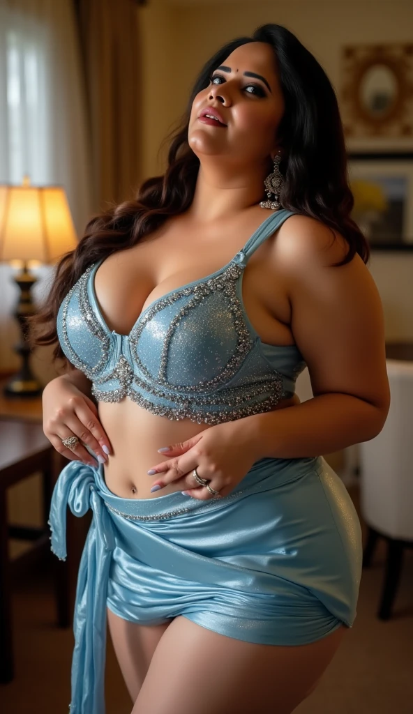 Indian,Seductive, Sensual, Lustful, Desirable, Exotic, Intimate, Bold,Desperate, Single,open minded,Flirtatious, Naughty, Wildest ,Badass ,Romantic,soulmate, bestfriend,lover ,attractive, affectionate ,Passionate ,girlfriend,crush, secret wife,Aunty,Affair ,friendly ,Independent ,temptation ,irresistible, steamy,Shameless, fascinating ,moody ,Indian, height 5 feet 7 inches,weight 125 pounds, vital statistics 36-26-38,bra size 36C,waist 26 inches approx ,age 35yr,chest 36 inches, body not too thin not too thick,waist quite slender and toned,carry bit softness, realistic, hyper realistic, ultra realistic,widescreen, aerial view,zoom view,10kpixel,seductive, intimate, exotic, bold,sensual, lustful,hair curly wear it in waves,hair length between long and medium, just above waist line,hourglass figure, slim waist ,fit physique, navel neither large nor small,pants size 6 or 8,eye color dark brown,hair color rich ,deep chestnut brown,discrepancy,long legs slender- well toned, hands&shoulders delicate yet strong,arms toned and flexible, head neither too large nor too small,wearing saree,backless, strapless, zipless,pantless, blouseless, sleeveless,laceless,at club party,realistic, hyper realistic,ultra realistic, 10k pixel ,showing waist and navel through saree,big chubby waist,arms ,long legs,shoulders ,hands,long hair,affair with college boy, date with college boy,candle light dinner with college boy,at bedroom with college boy,college boy touch waist and navel through saree ,wearing high heels,wearing glowing, shining, glittering saree,slimmest,thinnest, youngest, thickest,golden and silver balloons background ,creamy,milky body figure and waist ,sweat glowing on waist ,at club party,age 50s,blissful ,straight waivy hair ,smooth, silky,soft hair,biggest bra size,look like teenager, flower petals on bed ,romantic golden and silver decorations on room,neighbour, the girlfriend next door ,college teacher ,tution teacher, leanest body,fun at bedroom with college boy