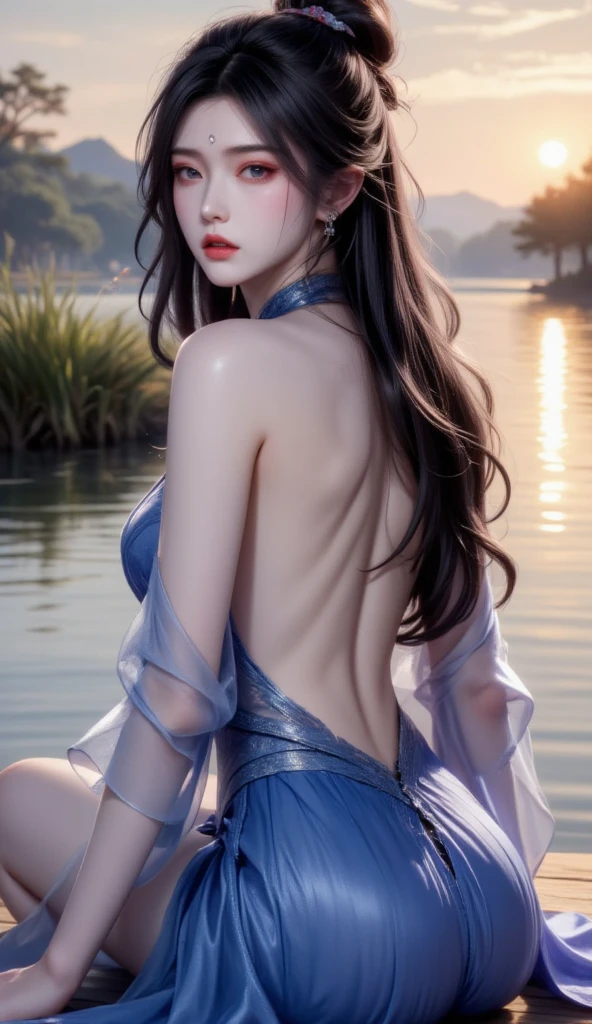 4K resolution,8K resolution,beautiful,Highest quality,Absolutely wonderful,Very detailed,Ultra-high resolution,masterpiece,(Realistic:1.5),(Realistic:1.5),Increased depth of field,Cinematic Light,
One elegant mature woman,
Long black hair,(精巧なディテールのbeautiful顔:1.5),Face with a gentle expression,Transparent white skin,Very sensitive skin,Great proportions,Glamorous Body,Anatomically correct body,
Elegant high leg swimsuit,ornate designs,Gorgeous and detailed pattern,Beautifully detailed pattern,Detailed cloth texture,Decorated with lavish jewellery,
Seaside landscape at dusk,Dark clouds and a gloomy sky,delay々A desolate sandy beach that continues,Deserted beach,Dark sea surface,
(Dramatic Angle:1.5),