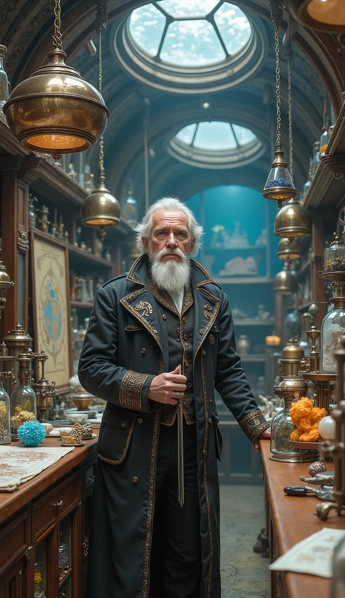  Disney magic 、Captain Nemo、submarine、20,000 miles under the sea、潜水艦内部のCaptain Nemoの実験室、Mr.々 underwater life specimens 、Mr.々What mineral specimens 、nautical chart、submarineの模型