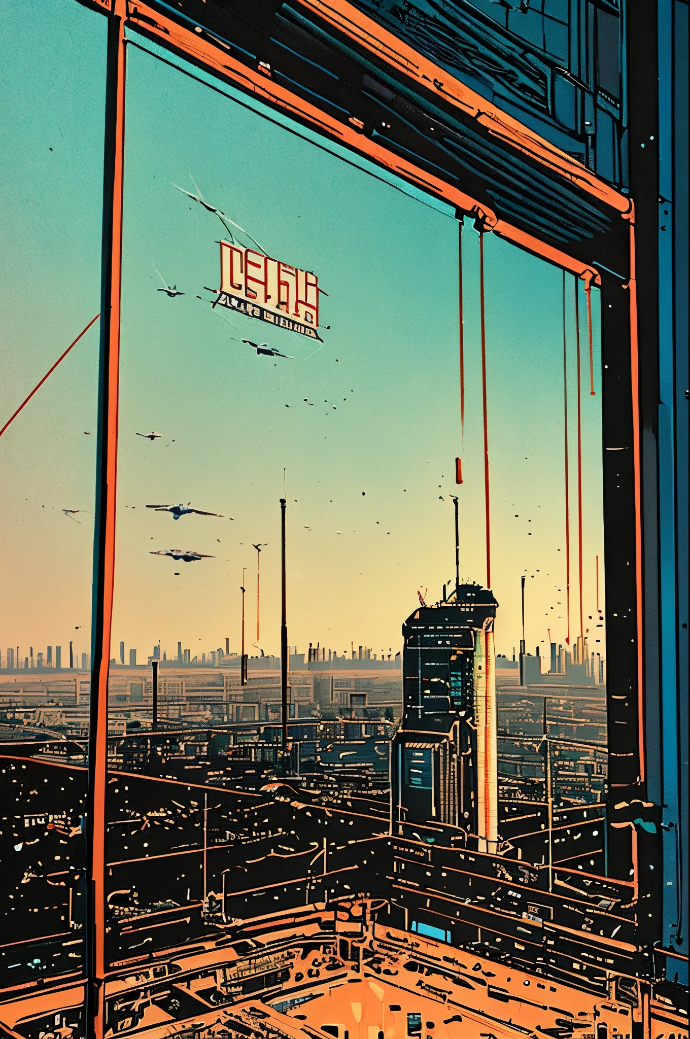 (((masterpiece,best quality))),32K Wallpaper,((( very detailed poster))),retro vintage,sci-fi,(((space thriller cinematic movie poster))),(((Bauhaus))),(((mid-century modern))),(((outer heaven))),(solo1girl :1.2)