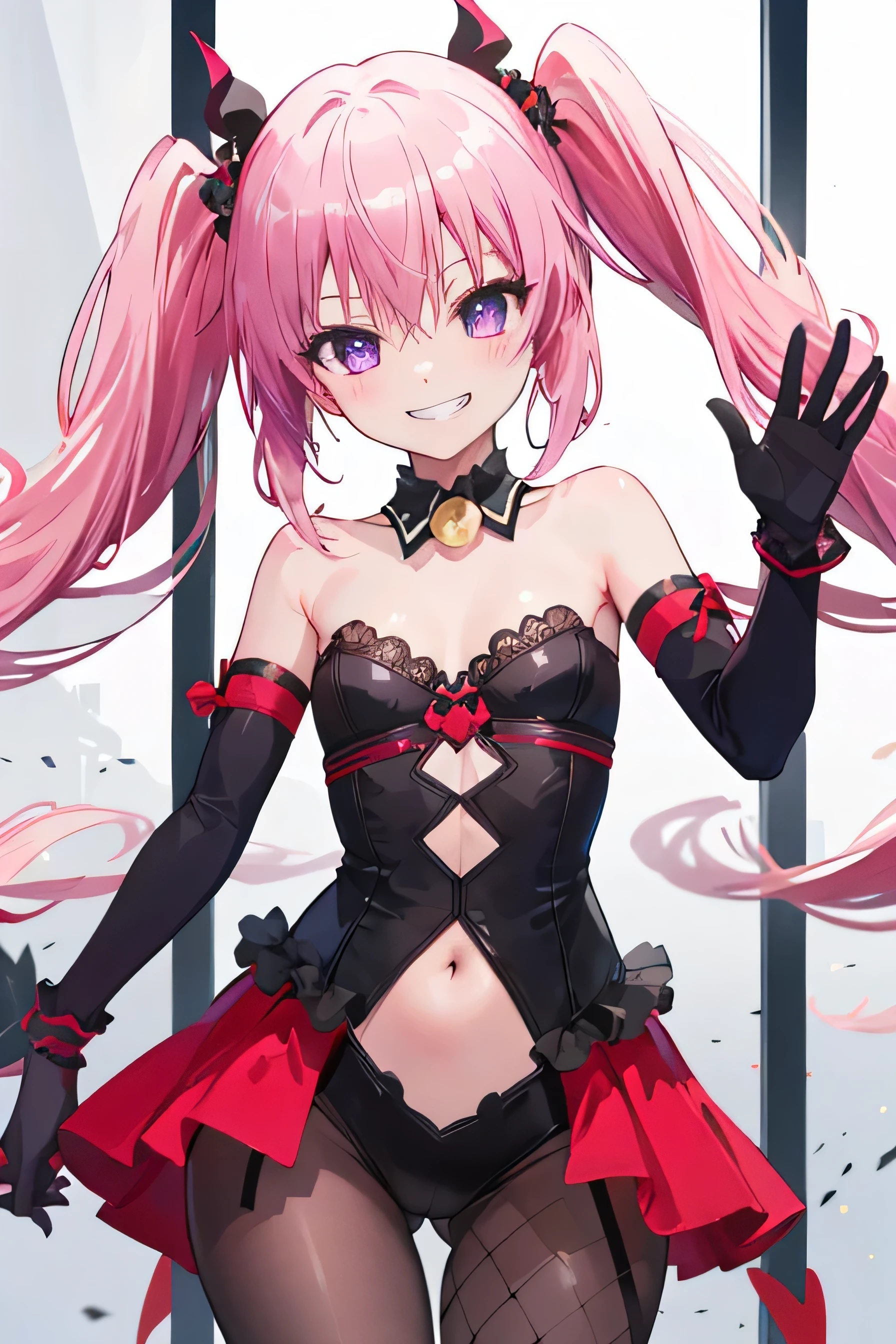 Perona-chan, shame_Perona_v3, Pink Hair, black eye, Blunt bangs, Drill Hair, Red lipstick, Twin tails, Crown, Red Boots,In underwear, Sexy corsets, lace and lingerie with great detail,Bedroom, ((masterpiece)), (((highest quality))), ((Super detailed)) , break (masterpiece:1.2), highest quality, High resolution, unity 8k wallpaper, (figure:0.8), (Detailed and beautiful eyes:1.6), Highly detailed face, Perfect lighting, Extremely detailed CG, (Perfect hands, Perfect Anatomy),