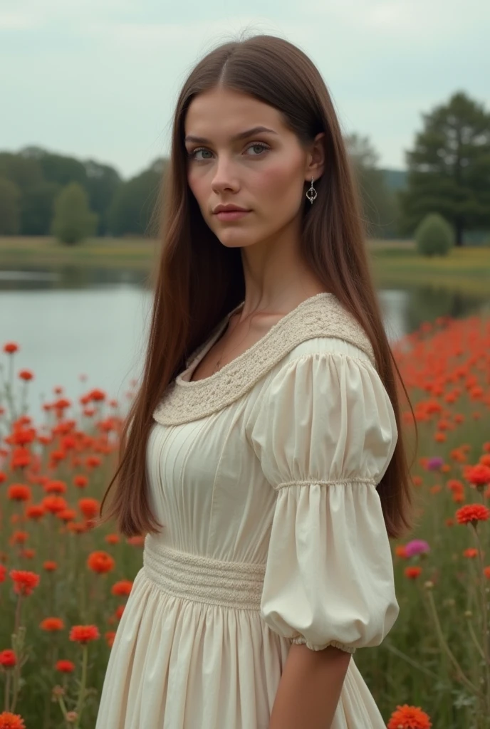 A stunning intricate full color portrait of a woman,wearing a black high neck blouse, happy, epic character composition,by ilya kuvshinov, alessio albi, nina masic,sharp focus, natural lighting, subsurface scattering, f2, 35mm, film grain , (straight hair) <lora:quiron_SzilviaLauren:1>