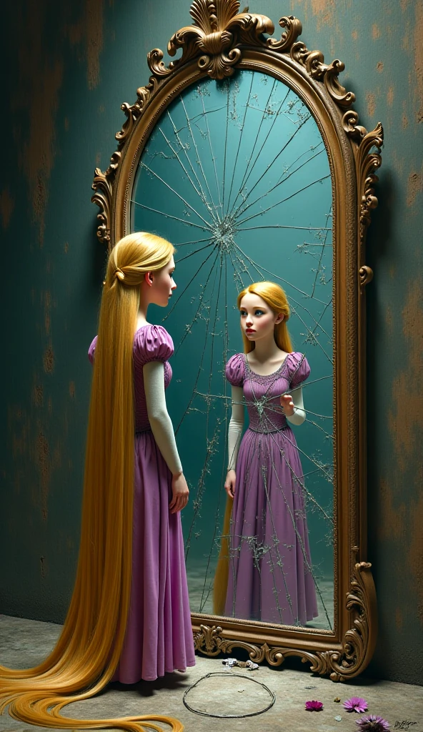 Photo of Anna of Arendelle wearing Blue thight nightgown immobilized in the air by tentacles,  flooded dungeon hall , not enjoying herself, sad look, close-up, tentacle invasion, tentacles twisted around arma and legs, suspended in the air by tentacles,