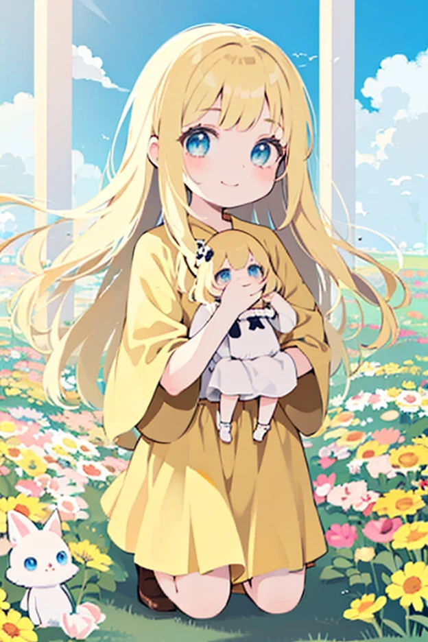 2 girls, holding a giant cracked egg, a chibi girl into giant egg <lora:holding hatched egg-001_0.7:1>