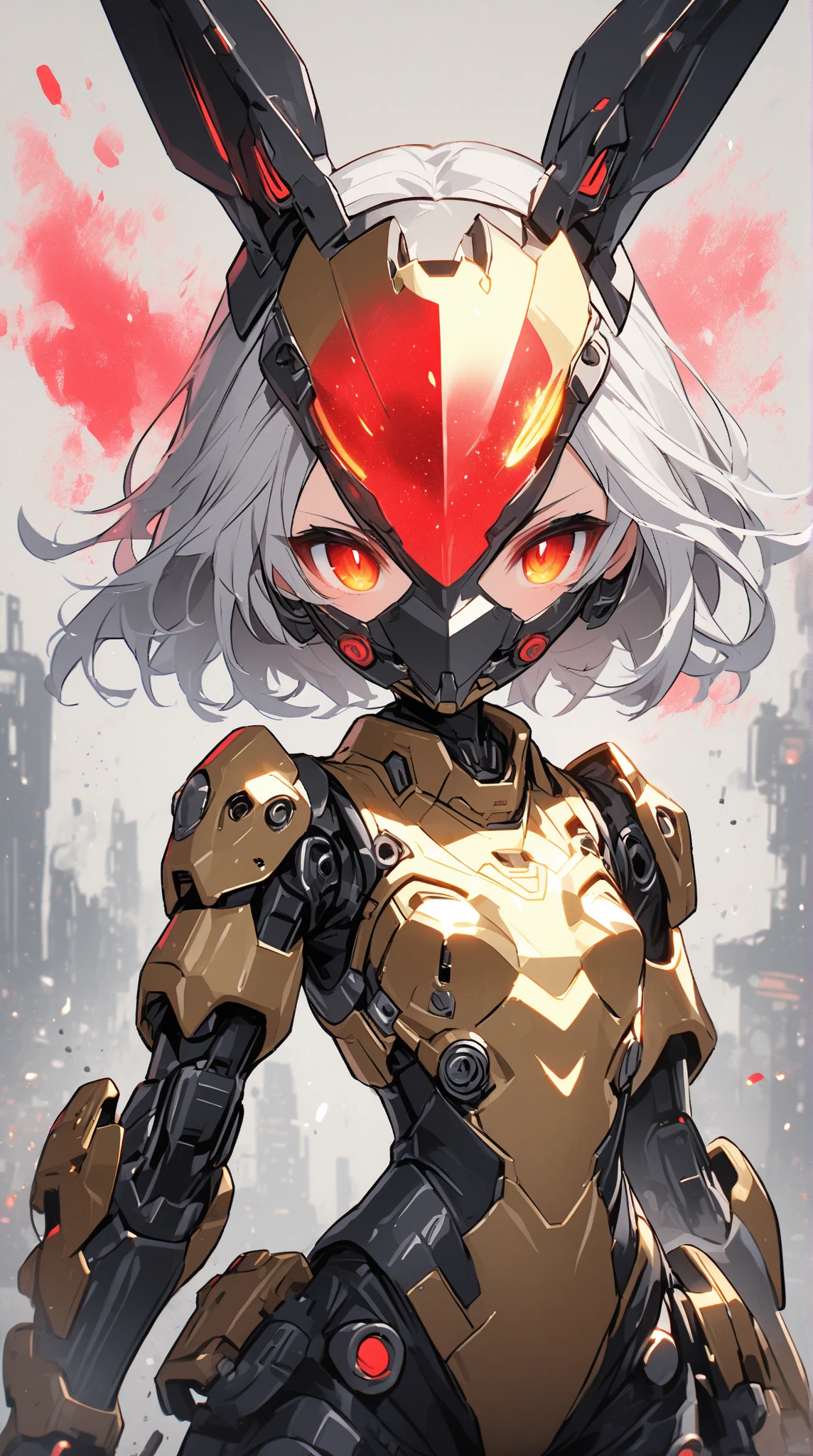 The dragon girl in the mecha,Dark gray hair,red color eyes,adolable,Mechanical nanoskin,black reotard,Black mid-tube socks,full bodyesbian,nakeness,Shota,Black Themes