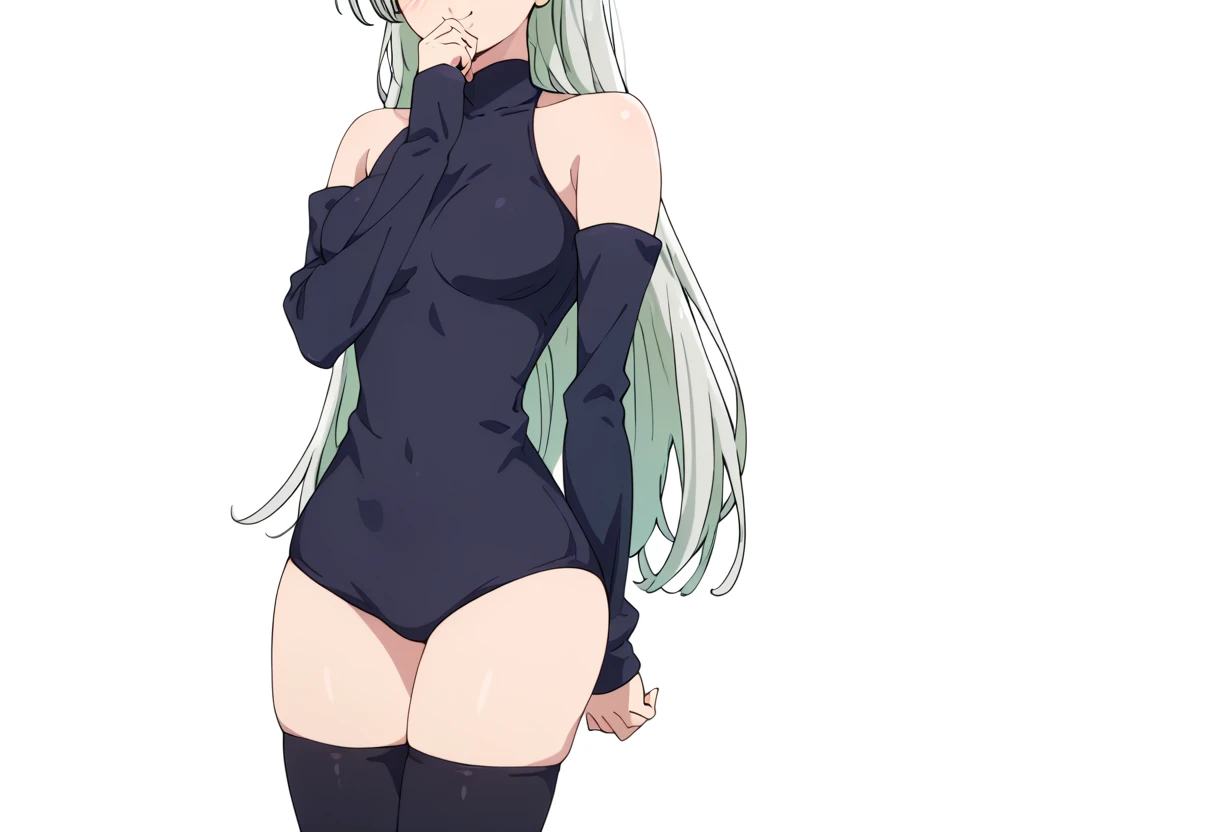 (Masterpiece、Highest quality、Very detailed、4K)、One Woman、17 years old、Turquoise Hair、Twin tails、(((Epsilon)))、chest、Beautiful arms、Beautiful thighs