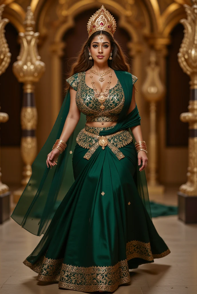 Pornostar Julia Ann,Huge Breasts, Indian Bridal Dress , Clevage Show