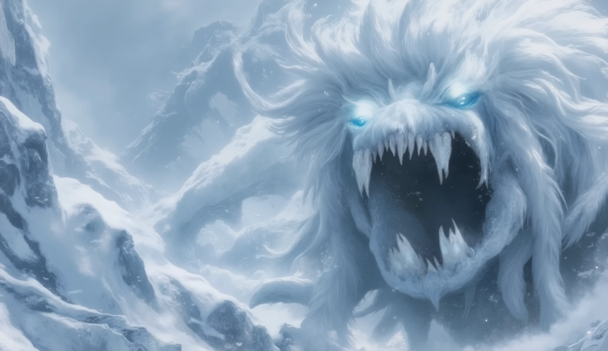 elemental snow Monster human