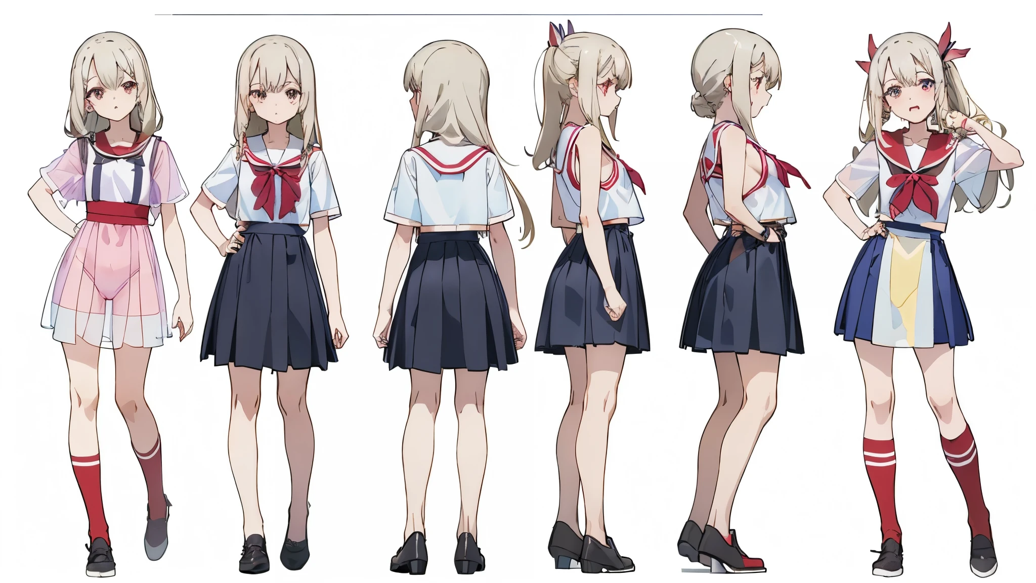 Realistic, ( girl, 4K, masterpiece:1.5, Masterpiece:1.5, top quality:1.5, Hi-Res:1.5, Perfect Head:1.5, SUPER DETAILED ILLUSTRATION :1.5, super detailed eyes:1.5, character concept art:1.5, Official Art, HYPER DETAIL, Full of Details , high definition and exquisite fan art, clear line, Very clear shading , Clear color , Calm Colors , Deep color, watercolor, Popular Characters , BEST CHARACTERS , Supreme character , Popular character design , best character design , supreme character design, popular character design , Popular Characters ヘアカラー, Popular Characters ヘアデザイン), 7歳の girl, 8歳の girl, 9歳の girl, 10歳の girl, 11歳の girl, の girl, 13歳の girl, 14歳irl, 15歳の girl, 16歳の g, ((((Whole body, full body, whole body, Age-appropriate head and body , character design sheet, multi view, three-sided view, front view, side, side view , behind, Behind the View, Full body shot turnaround )))), facade, (((Popular Characters デザインシート, BEST CHARACTERS デザインシート, the same character putting his arm on his hip, Same role, scene of environmental change ))), ((売れる character design sheet, 稼げる character design sheet)), Mr.々Composition, Mr.々Angle, ((( comparison of clothing and full body nudity , Comparison of full body nudity and full body nudity ))), (( clothing is see-through and total nudity is visible , clothing material is see-through and full nudity is visible , clothing material is transparent and full nudity is visible , girl's age-appropriate crotch can be seen through clothing , the light-pigmented nipples are see-through the clothes that show through the light-pigmented nipples , girlの年齢相応の色素の薄い乳首が衣服から見えている, 衣服が透けて girlの年齢相応のRealisticな色素の非常に薄い乳首が見えている, girlの年齢相応の股間が透けている, 衣服から girlの年齢相応の股間が透けて見えている, girlの年齢相応の股間が衣服から透けて見えている, 衣服が透けて一本線の割れ目の girlの年齢相応の股間が見えている, Where the Uterus is in the lower abdomen {x} A realistic womb pattern in the shape of a womb stands out on the skin)), ((( slightly warped in a full-body standing position , Armpits are visible in a standing position with the whole body, where the upper body is slightly bent in a full-body standing position and the armpits are visible ))) (Natural Gestures 自然 Poses Cute gestures cute pose ) Mr.々 Poses Cool pose aggressive pose action pose sexy pose A picture perfect pose Beautiful Poses Popular Poses ( hip line スポーティな hip line 引き締まった hip line behindからのスポーティな hip line behindからの引き締まった hip line behindからの全身を斜め下から見上げた hip line behindからの全身を斜め下から見上げたスポーティな hip line back line 美しいback line Waist line 美しいWaist line pelvic line 美しいpelvic line Curved Beauty Curved Beauty girl beautiful groin) (smile 愛らしいsmile 最高のsmile 屈託のないsmile fearless smile A devilish smile) Baby face cute expression A rich expression realistic expression has an adorable expression ish expression soft expression Highly likable Angel Neighborhood Devilish 女god Orthodox Idol 千年に1人の美 girl virgin virgingod (growth period Secondary phase puberty) ignorance clear pure Obedient Naive sexual goodness theory Closeness innocent Emotional Passionate ( armpits are healthy armpits are healthyな身体 armpits are healthy Poses ) open aggressive Immoral Functional attractive Bold Emotional provocative Fan Shameless fine Cheerful Active active dynamism superior playful gesture Friendly Gestures playful I miss you enjoy happy are excited Happy is inviting to have sex The well-liked Loved (sporty body Toned Body abs) elegant Stylish fashion fantasy fantasyの制服 Otherworldly Uniforms Noble Uniform Upper Class Uniform navel on my hips vtuber 人気vtuber セクシーvtuber cosplayer 人気 cosplayer セクシー cosplayer ( gal) positive for home sensitive succubus female Pastoral bright cyberpunk ((( fan service with open arms Upscene with only 1 photo))) ( History god聖 god職 Shrine maiden Dance performance god々Female genitals with a straight line in the crotch of an age-appropriate girl that is completely transparent from Dancing beautifully) Harry Potter Uniform Sunburn marks in the shape of a school swimsuit Mr.々Accessories Many parts Bright decoration 魔法 girl Thin black tights that fit the whole body are transparent Prisma Illya