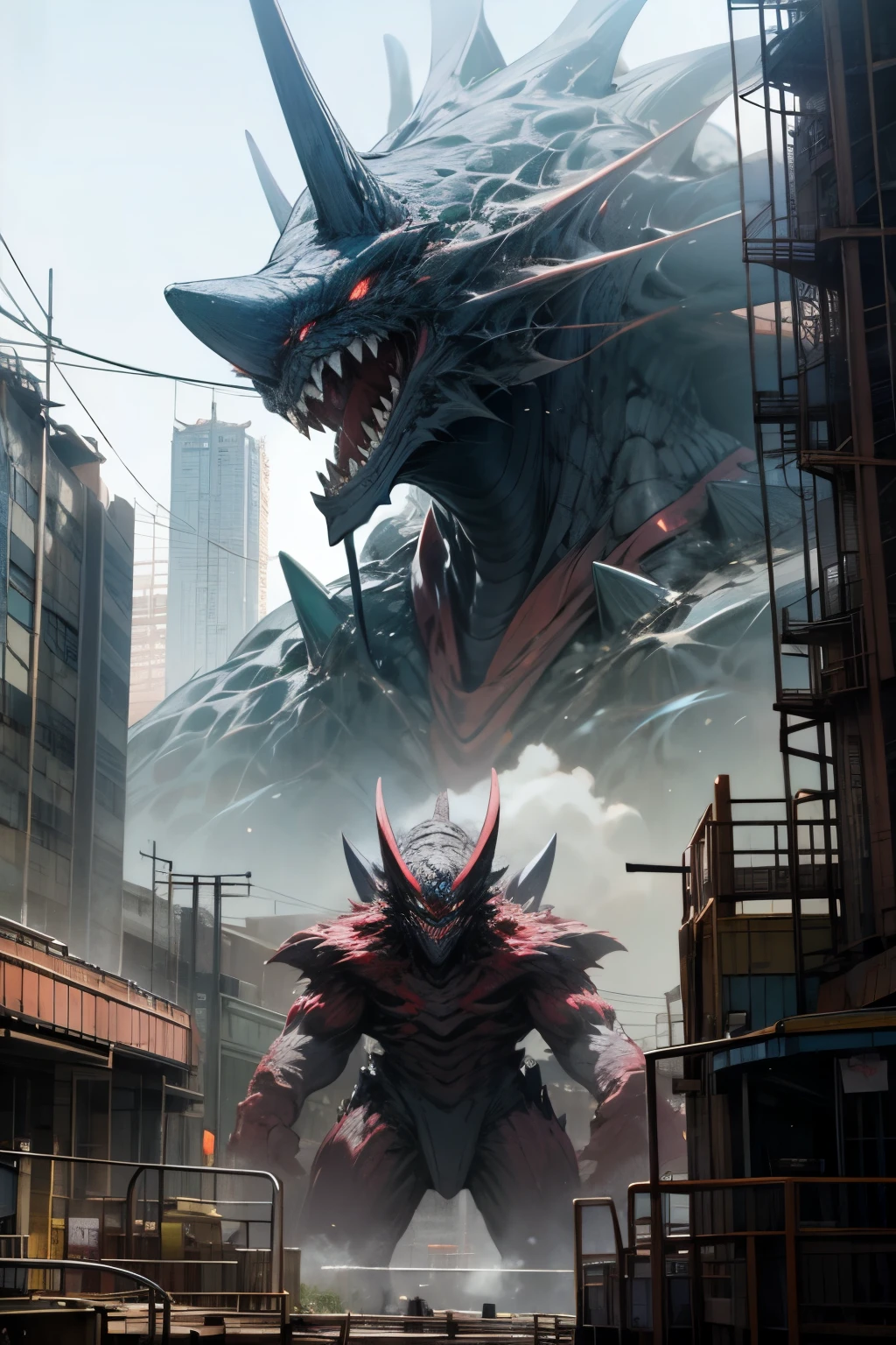 Giant Monster,Break Standing in the city,