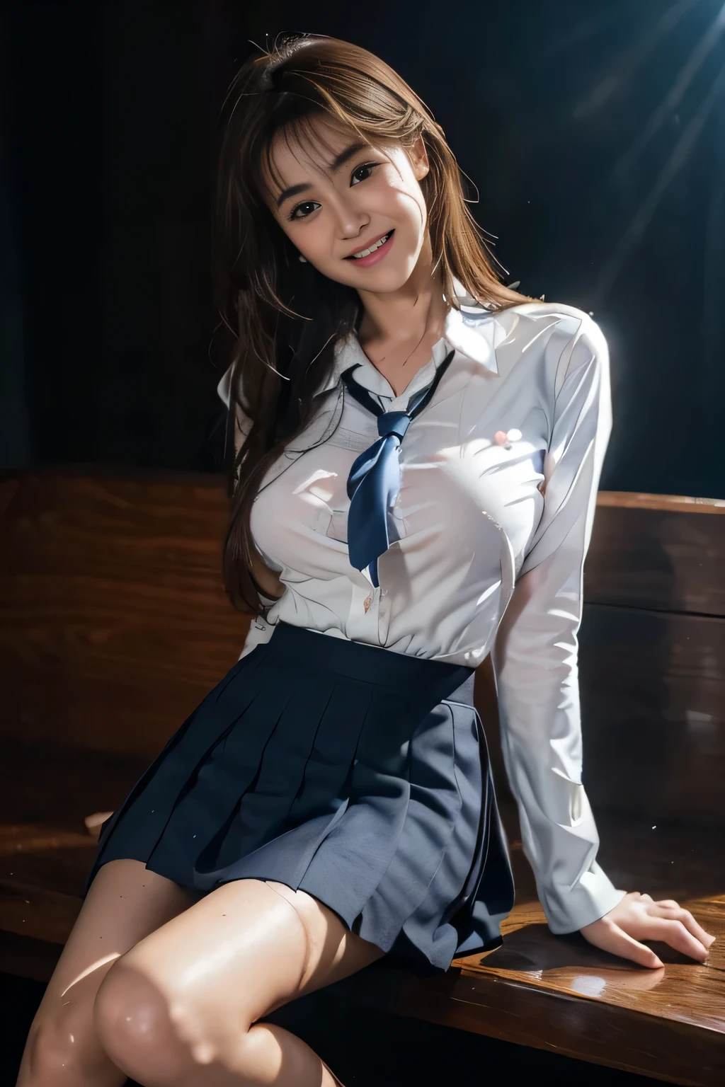 (( excessive semen dripping from mouth :1.3)) (( school uniform:1.4)) (( Panchira:1.5)) (( high school)),(( dark blue skirt:1.3)) (( Coming to :1.3)) ((thin_ fabric:1.4)) (( random sexy pose that goes super deep into the labia minora:1.3)) (( sweated:1.5))((Blushing:1.4)) (( big breast:1.4)) ((close:1.2)) top quality, Masterpiece, ultra high resolution,( by Nomi:1.4), RAW photo,( real skin texture :1.3),( Film Grain:1.3), panorama, character portrait with black lightning all over,EXTRA WIDE ANGLE , thin waist,cowboy shot,( in the dark , deep shadow, Discreet key, Cold Light,) night ,(()), How to Disdain Flowing Tears ,,Dust,tyndall effect,( Performance), in the seat, beautiful detailed eyes and face , white jabo , brown eyes,(( brown hair:1.2)) (( full body:1.3)) ((smile:1.3))