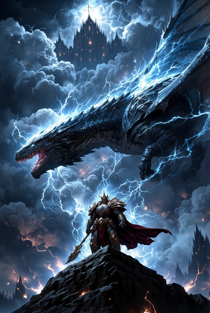 "Between the realms of the living and the dead lies the Twilight Monastery, a place where spirits pass to the afterlife, guided by the silent vigil of the Phantom Lotus Knight. Wrapped in robes of shimmering silver, reinforced by spectral samurai armor, he drifts through an endless field of floating lotus petals. His presence disturbs neither time nor space, his existence a mere ripple in the dreamlike reality that surrounds him. His katana, forged from crystallized moonlight, glows with the grace of countless lifetimes spent in service to the unseen. His mount—a ghostly kirin with antlers wreathed in soft golden flames—moves without sound across the mirrored surface of a midnight lake, reflecting an endless sky of swirling constellations. But the stillness shatters as ethereal oni warriors rise from the mist, vengeful spirits seeking passage into the world of the living. The knight draws his blade—his duty is clear."