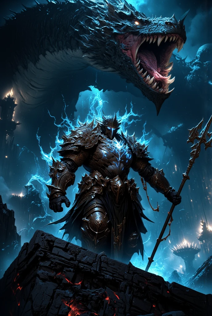 "Between the realms of the living and the dead lies the Twilight Monastery, a place where spirits pass to the afterlife, guided by the silent vigil of the Phantom Lotus Knight. Wrapped in robes of shimmering silver, reinforced by spectral samurai armor, he drifts through an endless field of floating lotus petals. His presence disturbs neither time nor space, his existence a mere ripple in the dreamlike reality that surrounds him. His katana, forged from crystallized moonlight, glows with the grace of countless lifetimes spent in service to the unseen. His mount—a ghostly kirin with antlers wreathed in soft golden flames—moves without sound across the mirrored surface of a midnight lake, reflecting an endless sky of swirling constellations. But the stillness shatters as ethereal oni warriors rise from the mist, vengeful spirits seeking passage into the world of the living. The knight draws his blade—his duty is clear."