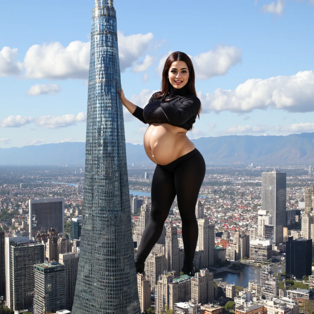 RAW, Best quality, high resolution, masterpiece: 1.3), beautiful Malay woman in hijab (iu:0.8),((huge breast)), perfect nose,perfect lips, perfect eyes, detail :1.2), soft smile, standing in the city, skyscrapers, Miami, metropolis, huge breast, full body photo, wearing simple tight clothes, jean, full body length, full body length shot, hijab, full body wide shot, full body portrait, full body ;, full height, Yellow, full photogenic photo body, clothing photos, profile photos, stiletto, pregnant, GTS, 1 tallgts,giantess, (Long legs:1.2),Extremely tall girl，Above the house，(GTS:1.5),Aerial View，With tiny，GTSCity, , (city destruction:1.4)