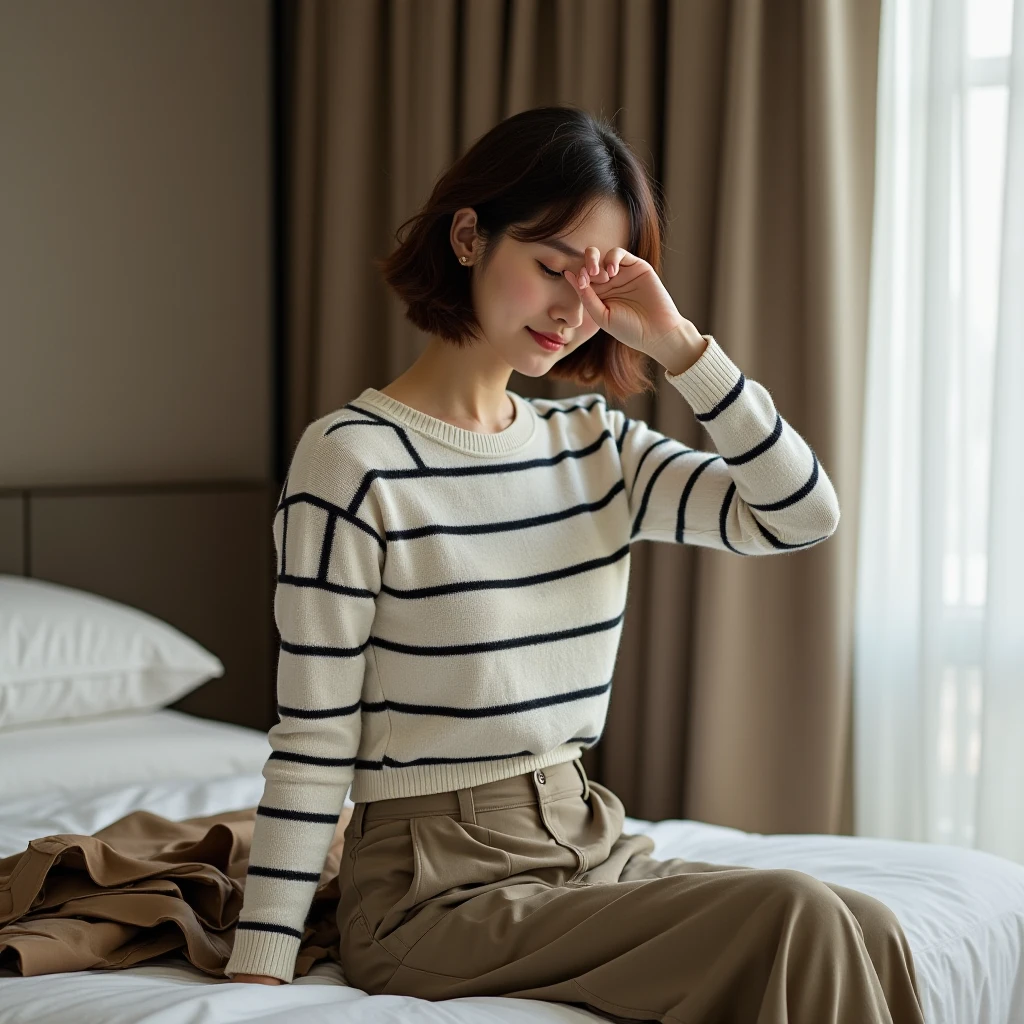 (8K、Hyper HD)On pink sheets、transparent bottom、Spread your legs、short hair, Black Hair, Curly Hair、View your viewers,high school girl,Leaning forward,(Random cute clothes),(Random Animation Pose),(Thin type),(Random hairstyle),(Best image quality, (8K), Ultra-realistic, 最high quality, high quality, High resolution, high qualityの質感, Attention to detail, Beautiful details, Fine details, Highly detailed CG, Detailed Texture, Realistic facial expressions, masterpiece, in front),(Wear glasses:1.1)、Embarrassing