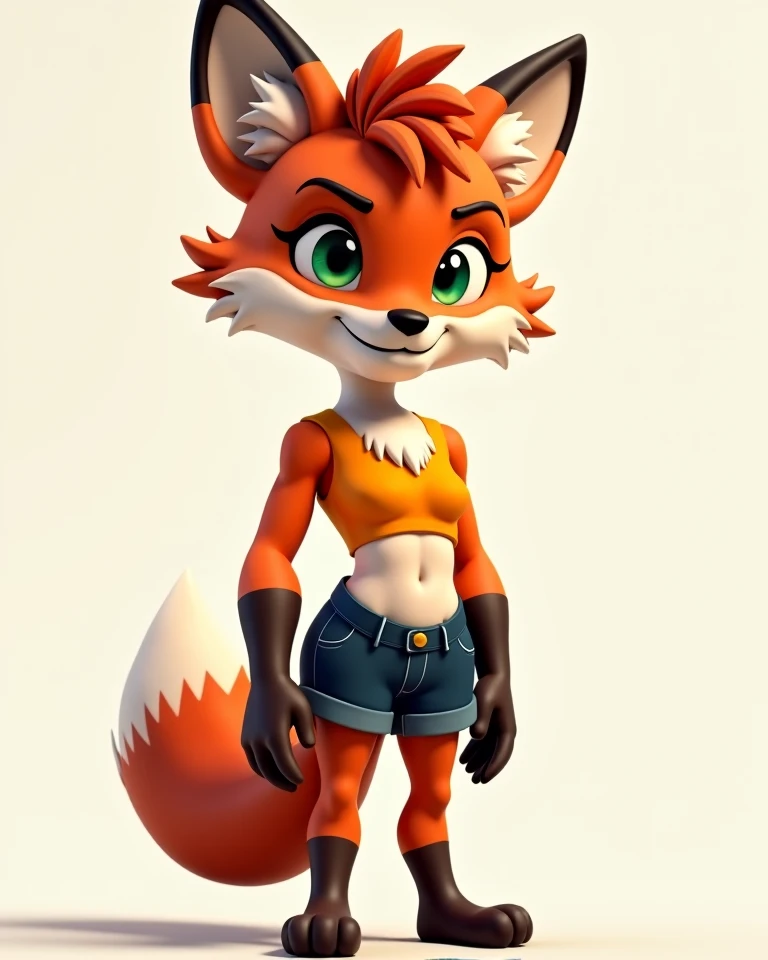 Tawna bandicoot, with her design from the game crash bandicoot 4 its about time