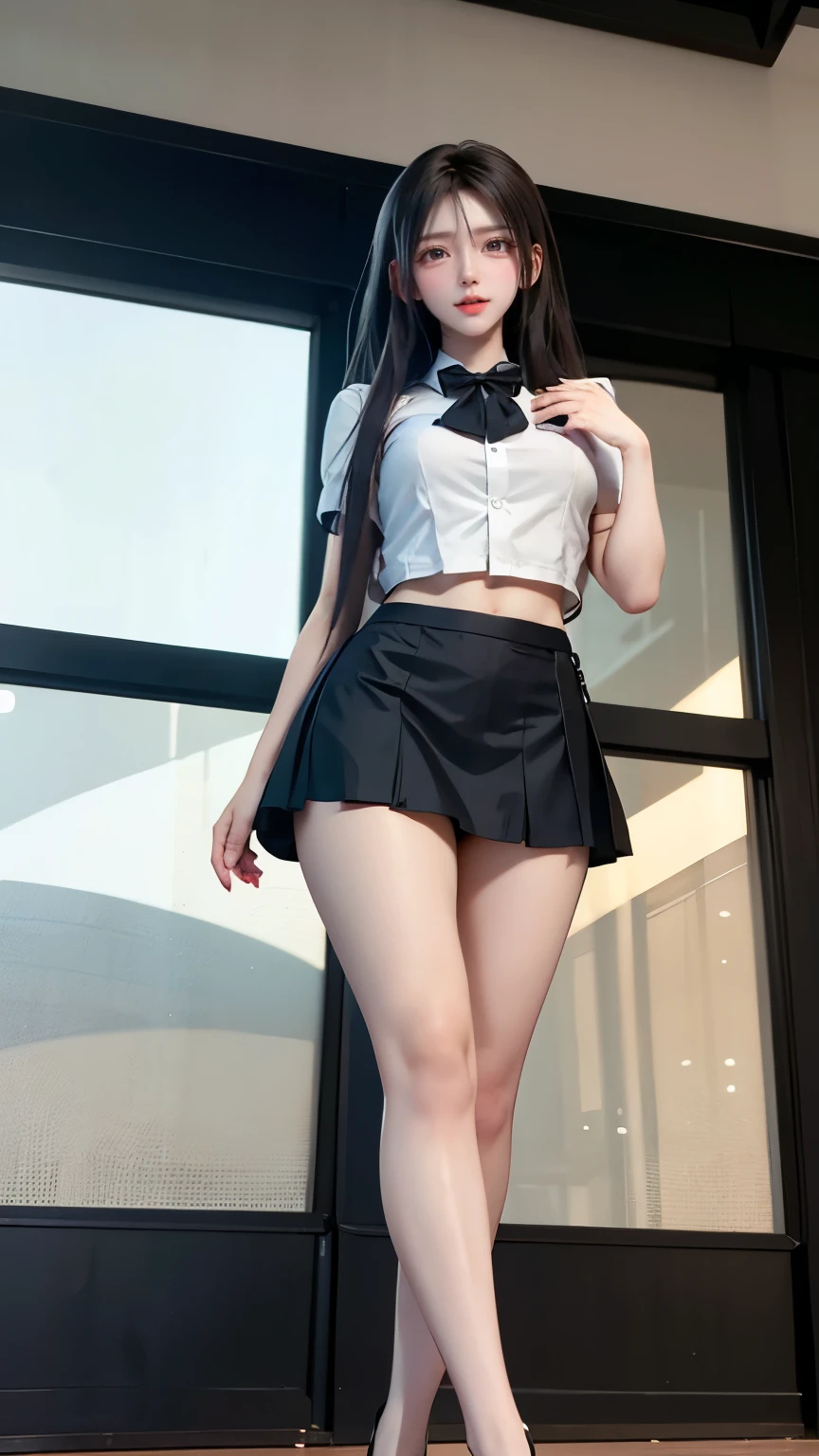 1 girl,girl wandering around the library,round face:1.4, Ugly face:1.8,blaid hair,Honor student,,one's legs spread ,Pull up your clothes and show your flush tits,show off your panty,white panty,Age 18 face:1.4, full body, suits for women,mini skirt japanese cute girl make, standing with bent knees ,up skirt ungle, both shoulders,