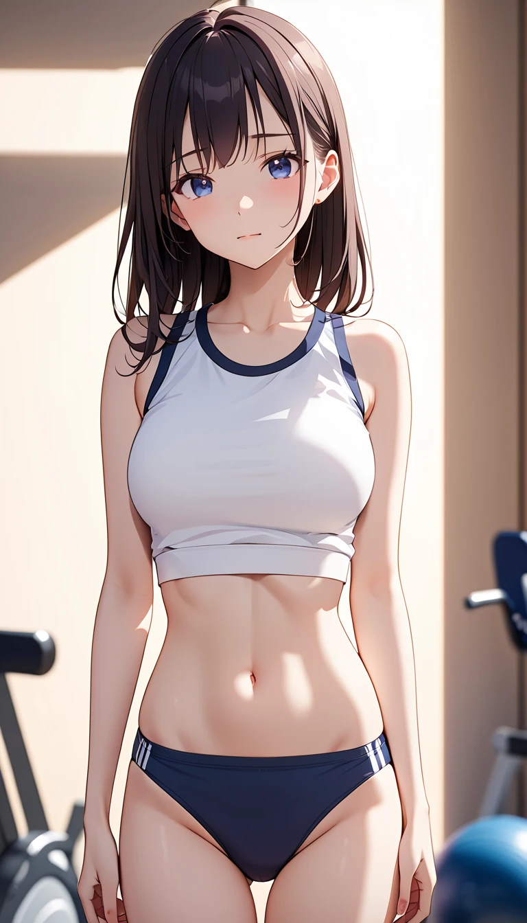 (masterpiece,highest quality,超A high resolution),japanese woman, (((Very beautiful 25 year old girl))), pretty girl、look at the photographer、 (()), super cute face, glossy lips, double eyelids in both eyes,natural smile、 natural makeup, long eyelashes, Shiny and smooth hair、center image, perfect limbs, perfect anatomy,(((Tight Skirt)))、(((turn around and look back)),wet with sweat,((sports bra))