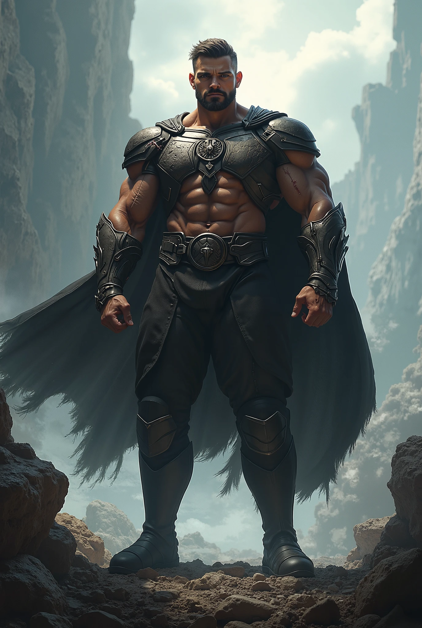 Brown black superhero