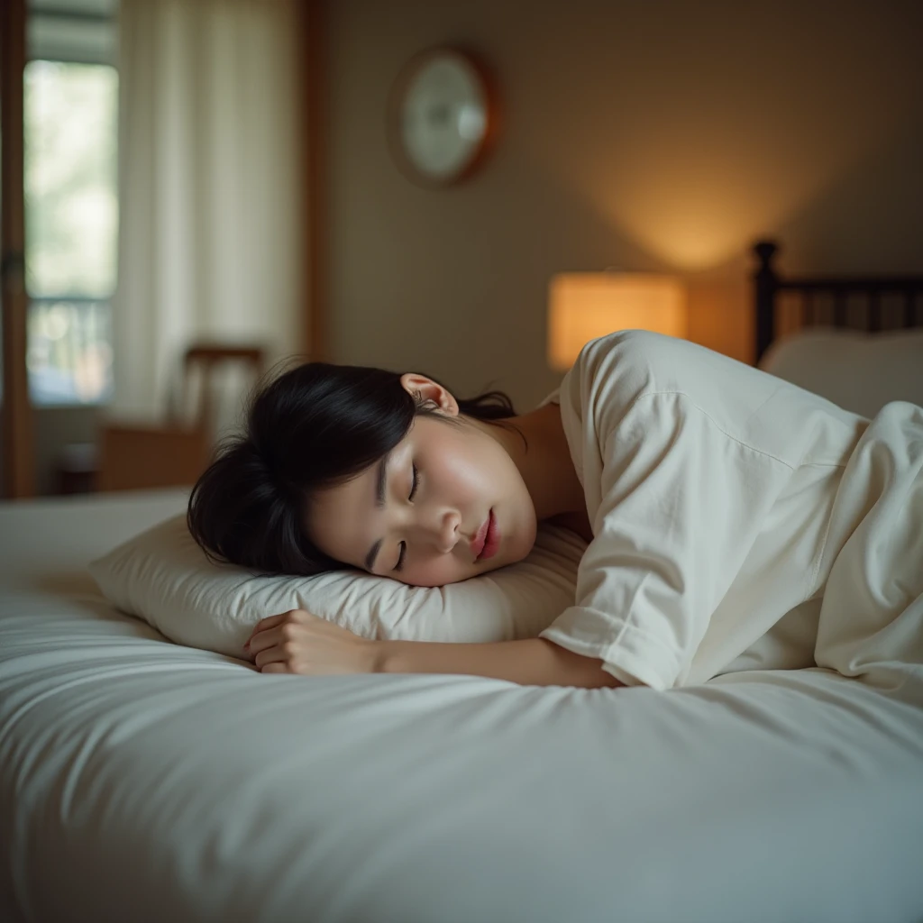 Yunna at the inn sleeping