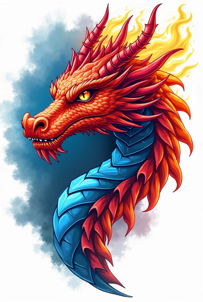 A t-shirt with a Dragon, t shirt design, rzminjornada, vectorial art, White background
