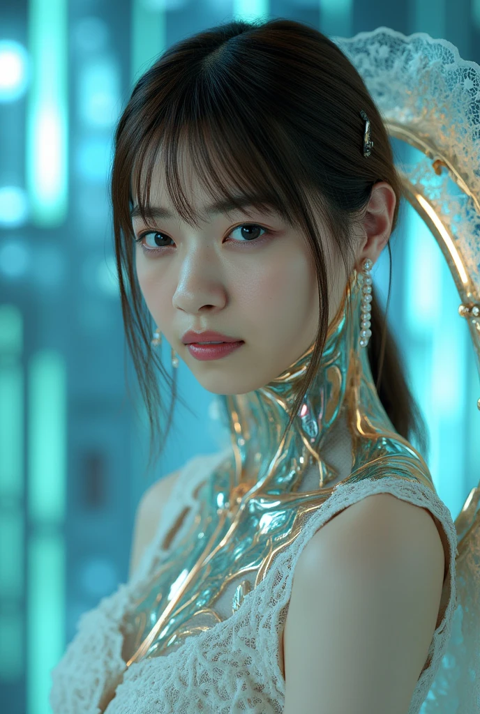 (8k、RAW Photos、highest quality、masterpiece:1.2)、(Realistic、Realistic)、1 girl、((Red Bikini、Frills、Big Breasts、View from the front、stage、Kneel))、Lots of eyelashes、Glowing eyelids、Skeletally Correct 1 Female,Cleavage,Focus on the cleavage,sexy,Realistic,Highest quality,8K, Ultra high definition,RAW Photos,Perfect figure,Beauty,Small breasts,View your viewers,Shooting from directly in front,Sports bra,Upper body zoom