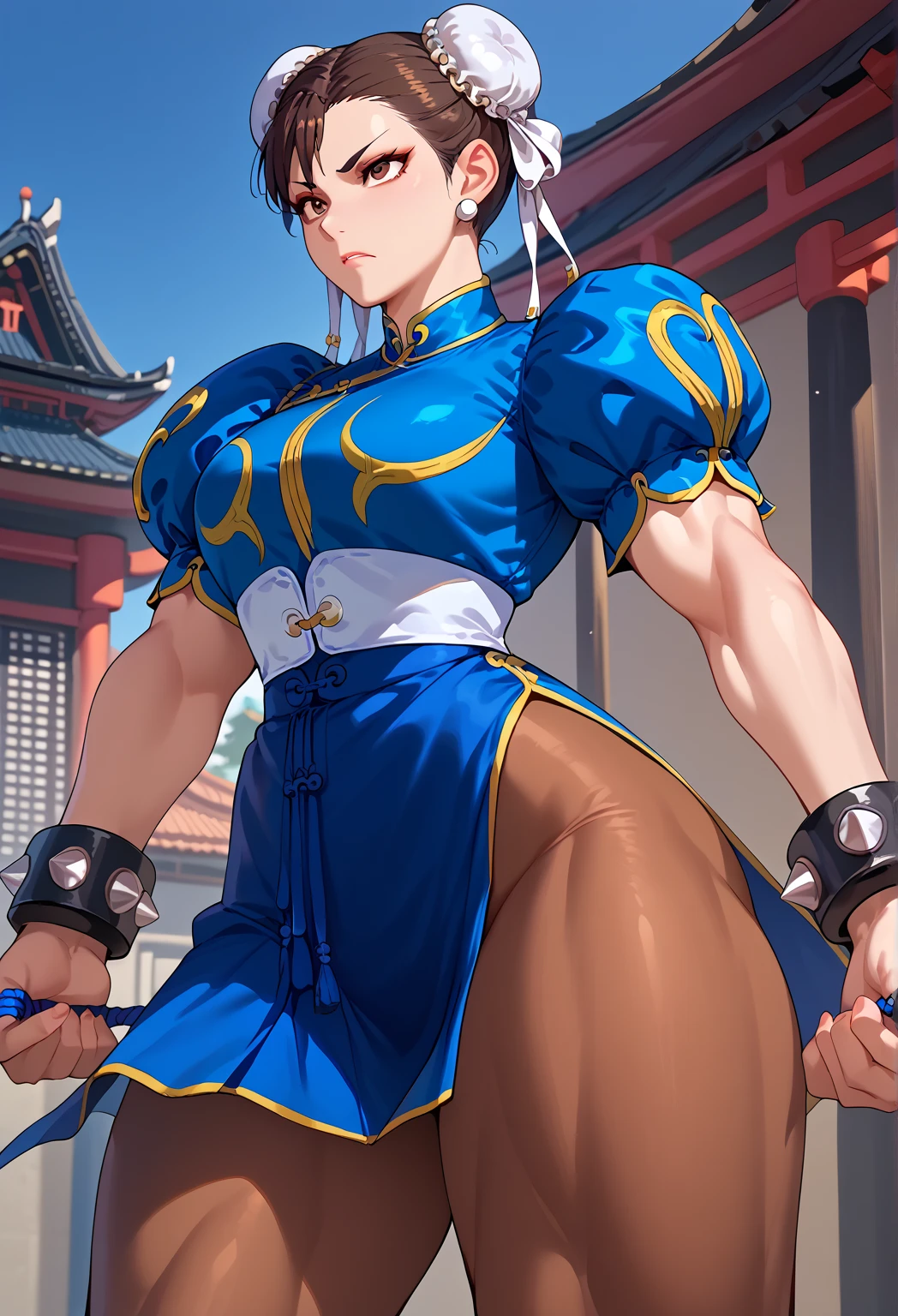 masterpiece、Highest quality、4K、8K、High resolution、((Spread your legs、Big Breasts、Exposing the breasts)))、((Shiny underwear)))、China dress、Beautiful beauty、Black Hair、((whole body))、(((Photo taken from below)))、airport、Terminal、Large Breasts、Big Breasts、Dress with a slit、Panties are black、Japanese、tall、Long limbs、18-year-old、Chunli、A beautiful nose like a model、Put one hand on your hip、Natural smile、Sexy pose