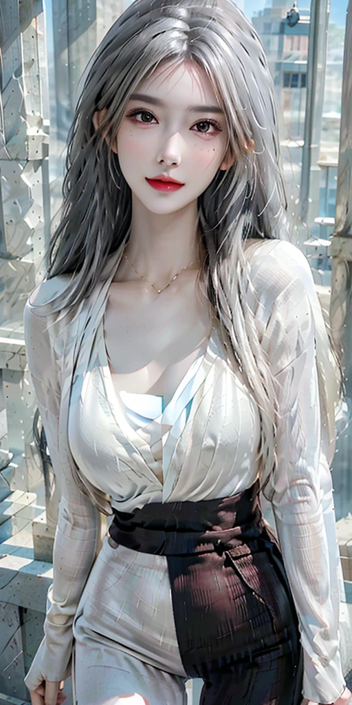 (1girl in:1.3)、独奏、__body-parts__、Official art、unity 8k wall paper、ultra-detailliert、Beautifully Aesthetic、Beautiful fece、White hair、Colossal tits、masterpiece、top-quality、Fantastic atmosphere、Calm palette、Engaging pose、Calm mood、Soft shading、Nurse、Charm spelling、Duties of a nurse、Gorgeous Jewelry
