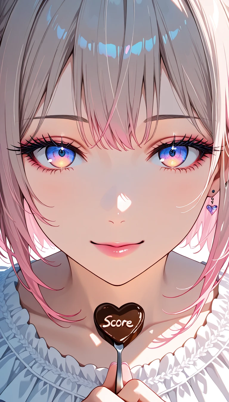 (4K quality:1.3),(Highest quality:1.3),(albino),(Whitening),(19 years old:1.3),(Large Breasts:1.6),(albino:1.2),Overdeveloped breasts:1.6,Big Breasts:1.6,世界一Large Breasts,Extra large chest:1.3,One of the largest breasts in the world,Saggy breasts,rich,Upper Body,smile,Overflowing breasts,(jewelry),Captivate a man,Cleavage,(Pure white wedding dress:1.5),(Celebrities:1.4),(thin:1.2),(Tight waist:1.4,(Night viewの良いホテル:1.1),(luxury:1.2),(Arisa Hanyu:1.5),(anorexia:1.4),(Night view:1.3),(Close up on face:1.2),Catchlight,(Child face:1.6),(smile:1.1),(Lori:1.5),(Pink Hair:1.6),(Short Hair),(Deep pink eyes:1.4),(2D cuteness:1.5),(Cute Makeup),Beautiful fingertips,Black lace collar,(White lace mask:1.3)
