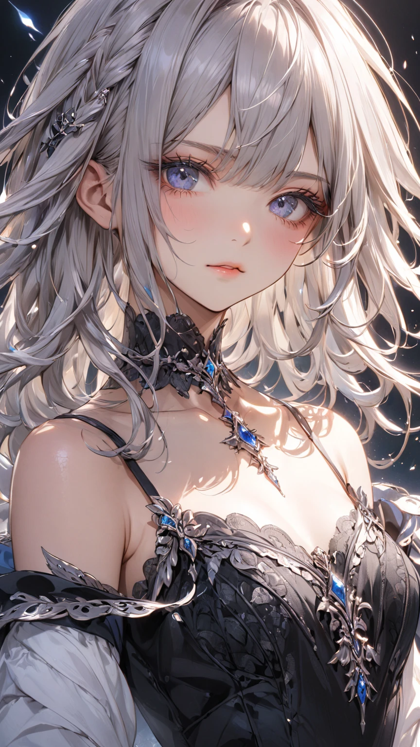 彫刻のような究極のnaked体,  (((Very elegant and beautiful, Perfect detail, Very detailed))), whole body, The most detailed girl, Written boundary depth, 美しく詳細なwhole body, Thin legs, 1 girl, 18-year-old, Short Hair, Spiked Hair, Gray and silver hair, Beautiful detailed hair, Perfect Face, Expressionless, Beautiful, detailed, deep eyes, Please open your mouth a little, Delicate arms and hands, Pale skin, Earrings, Beautiful and gorgeous necklace, Colorful background, HD background, Blurred Background, Very delicate and beautiful, masterpiece, (((Highest quality, Very beautiful 8K CG wallpaper))), (((Trendy hairstyles))),naked