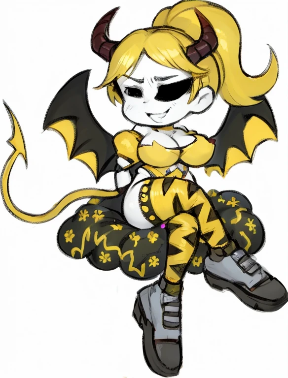 <lora:necoarc:0.8> necoarc, cat girl, blonde hair, chibi, (slit pupils:1.25), cat ears, :3,