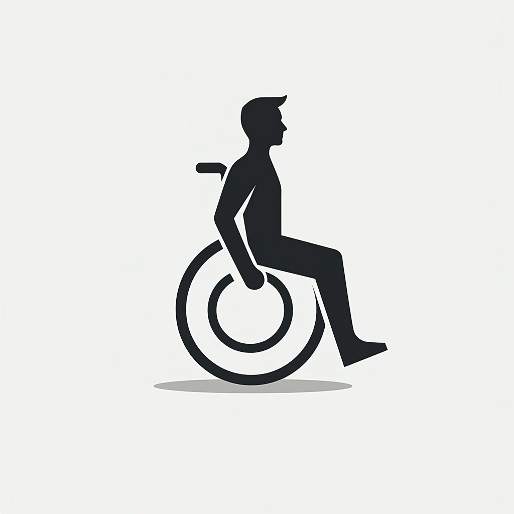 create the NBA logo, but for people in wheelchairs