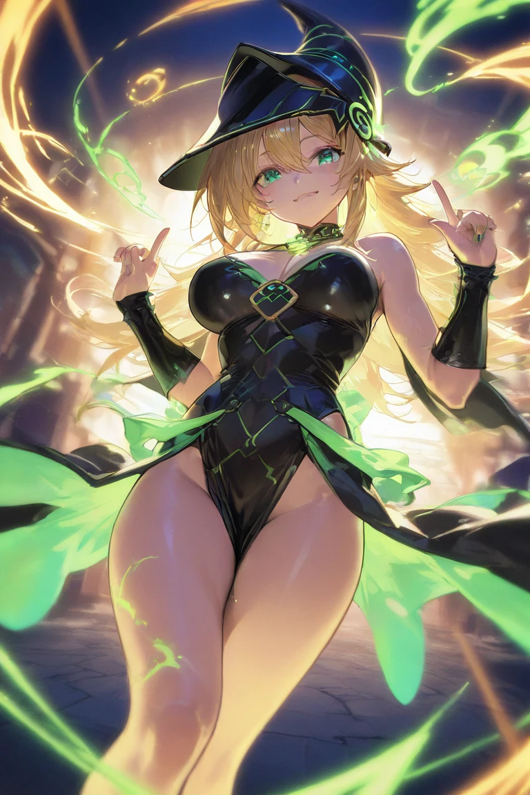 (((Lucie Menelumia))), (masterpiece, best quality), ((elf, extremely detailed, intricate details, lush detail, insanely detailed face, beautiful blue eyes, lips, detailed skin, very wide-eyed, skinny, nsfw))), (( floating hair, shiny skin)), (1girl), wide hips, narrow waist, thick thighs, ((big pupil)) , nervous, ((happy, smile, long hair, younger, blush, tall, black outline, blonde hair, straight hair, seductive eyes, mature female, older, very long hair)), 1girl, toned, ((((pussy, body submerged, bathing in a clear big pond, surrounded by amazing foliage of nature, magical trees, magical flowers, water fall, lying on back, sexy pose, seductive pose, upper body focus)))), 1girl, breasts, solo, long hair, pointy ears, blonde hair, blue eyes, thighhighs, navel, gloves, looking at viewer, green hair, smile, multicolored hair, huge breasts, bare shoulders, hair ornament, flower, gradient hair, hair flower, large breasts, elbow gloves, own hands together, highleg, horny expression, detailed mouth, (((1girl)))