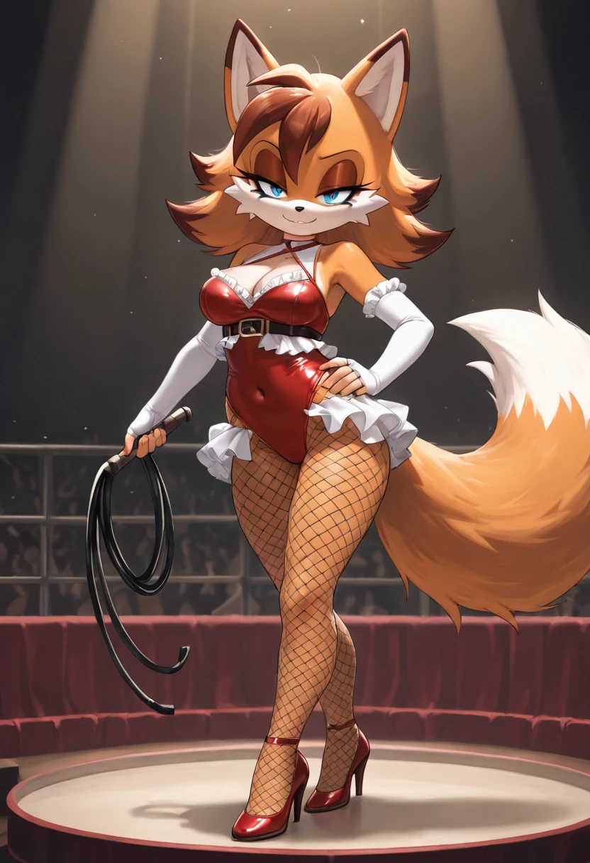 averi, fox girl, big chest, day, sexy, sensual, detailed, uploaded to e621, beautiful and detailed portrait of an anthropomorphic vixen ((woman))) kenket, Ross Tran, ruan jia, uploaded to e621, zaush, foxovh, movie lighting, pole dance, nightclub, neon lights, party, kneeling, legs open, leotard, pantyhose, playboy bunny, strapless, strapless leotard, wrist cuffs,  Black Leotard, Black Pantyhose, Bow, Bow Tie, Separated Neck