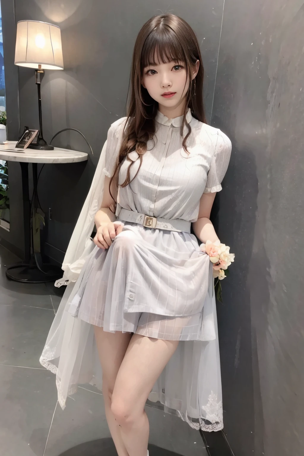 top quality、 Masterpiece、High sensitivity、 Hi-Res、 Detailed Explanation 、 Slender Woman、glass、 girly fashion、Erection under clothes