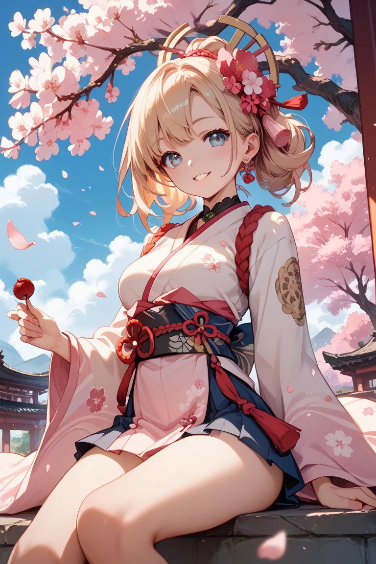 ((ultra detailed, masterpiece, best quality))
<lora:CCatherine:0.8>
CCatherine, 1girl, solo, twintails, drill hair, whie dress, in a traditional kimono, surrounded by cherry blossoms, one hand on the thigh
