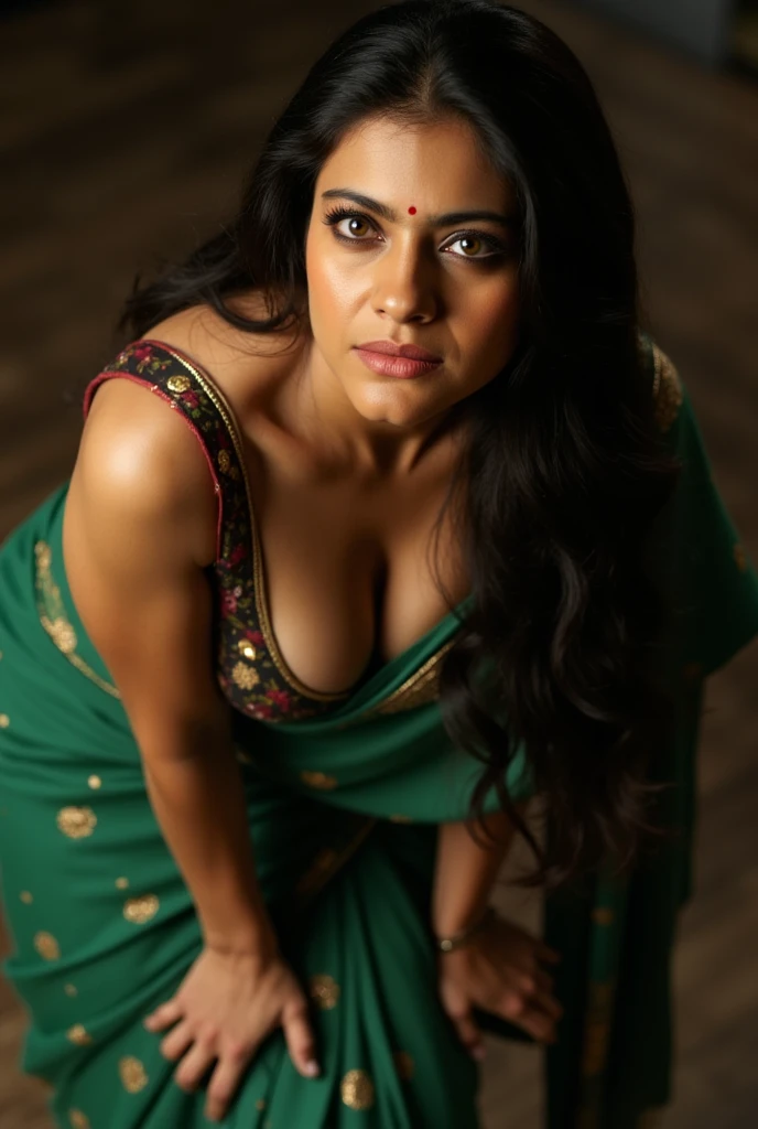 Looks like Anushka Shetty, sexiest milf, true milf, milf goddes, smokin' hot, mature lady, 50 years old Woman, sweat, sexy outfit, thick figure, bulky figure, ((Master piece, very realistic, best quality, highly detailed, Frontal view, DELICATE, PORTRAIT, WOMAN 36yo, AESTHETIC)) shallow depth of field, realism, photography, good proportions, narrow depth of field, tilt shift look, bokeh, anamorphic look, cinematic, dark and moody, ((a pale white complexion MODE with short WHITE color hair and bangs and smokey eye makeup, BLACK lips)), sweating body, wet skin, wearing black fashion designed by Rick Owens, a dark photograph by Tim Walker and Tom Hoops and Matt Mahurin, a dark liminal space, a desolate seedy hotel room with peeling wallpaper and black painted walls, symbolism, primordial fluids, uneasy feeling, dark occult imagery, melancholic ((very aesthetic))